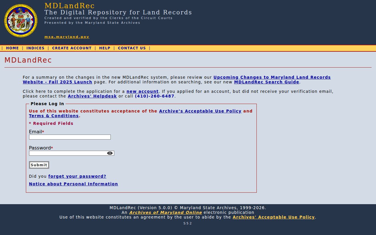 Fairland people search through Maryland land records
