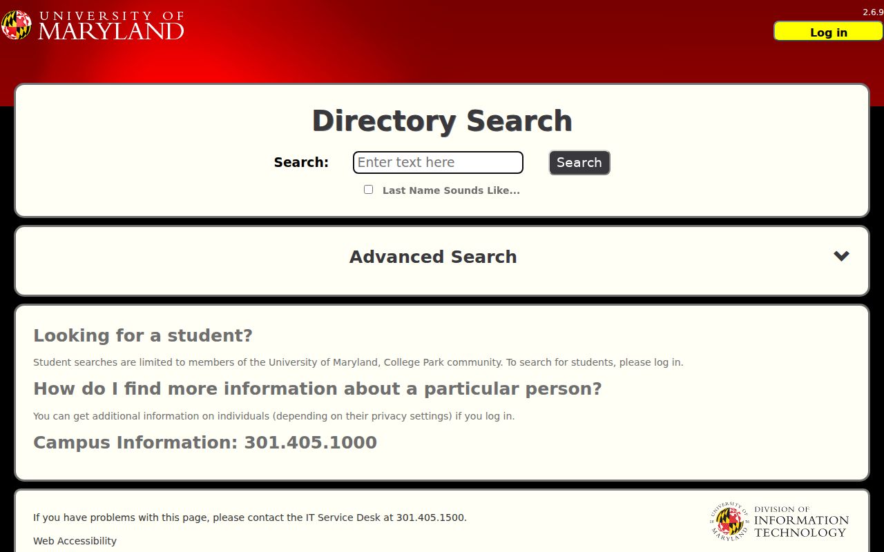 Fairland people directories University of Maryland employee lookup